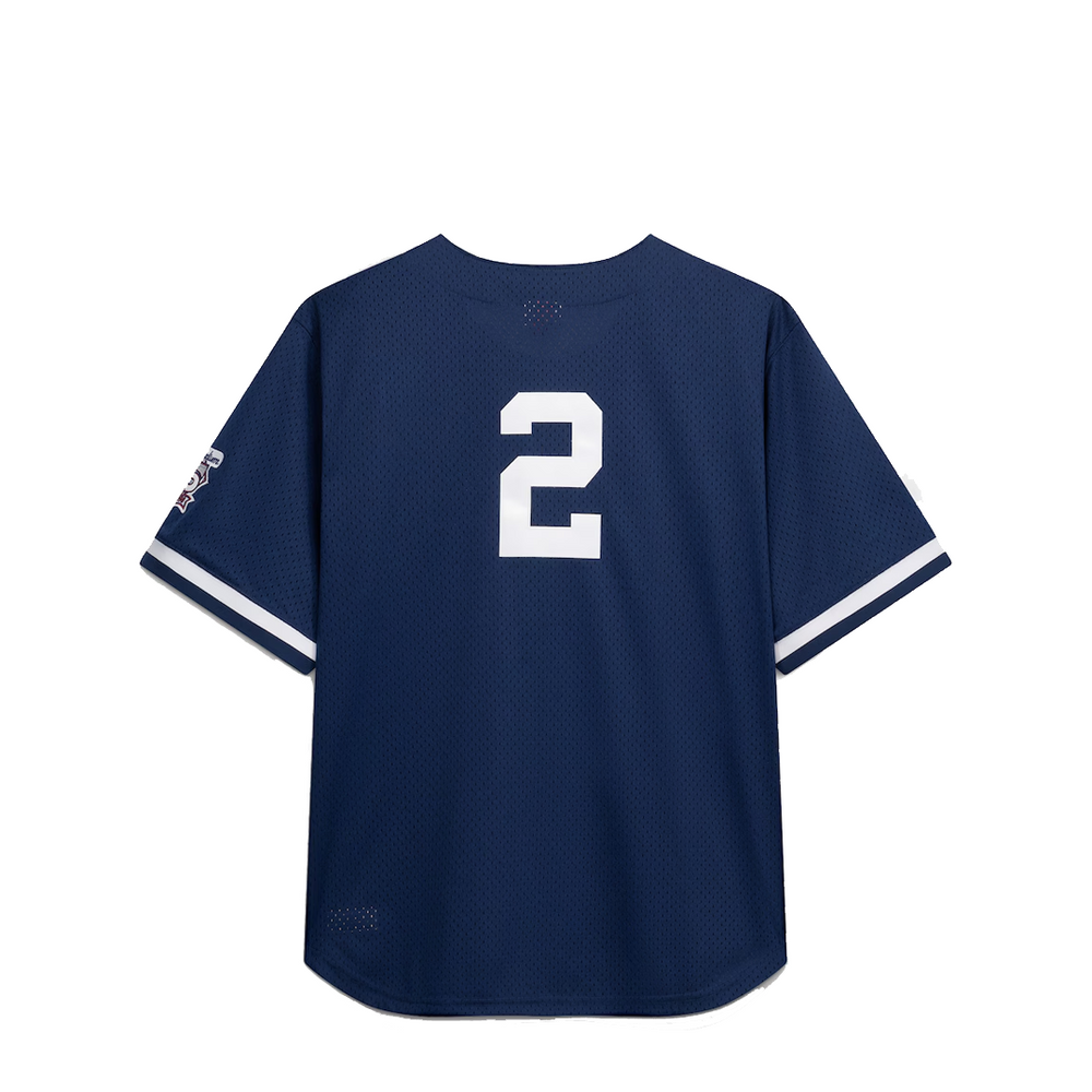 NEW YORK YANKEES DEREK JETER BUTTON UP JERSEY NAVY