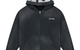 ACE EKCESS ZIP THRU HOODIE BLACK FADE - CHARCOAL