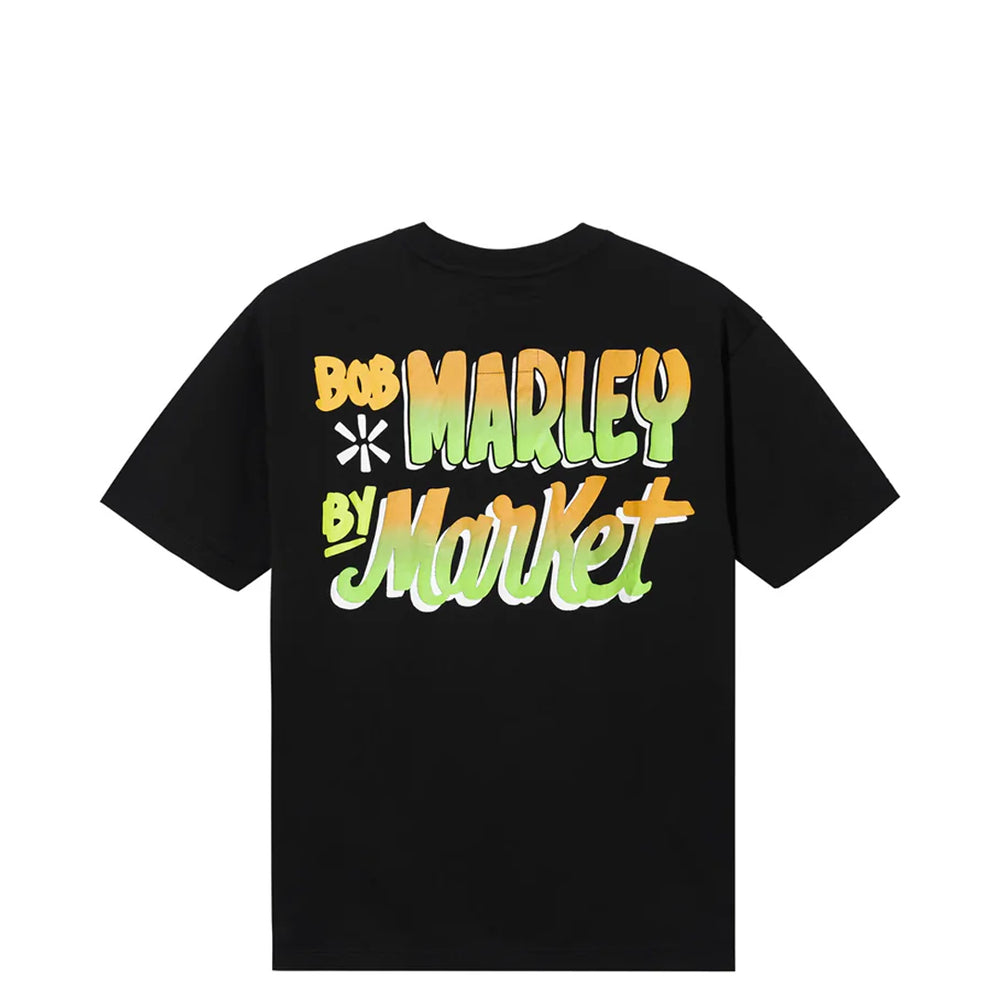 BOB MARLEY SOCCER T-SHIRT BLACK