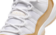 WOMEN'S AIR JORDAN 11 LOW WHITE / METALLIC GOLD "MOTHER'S DAY"