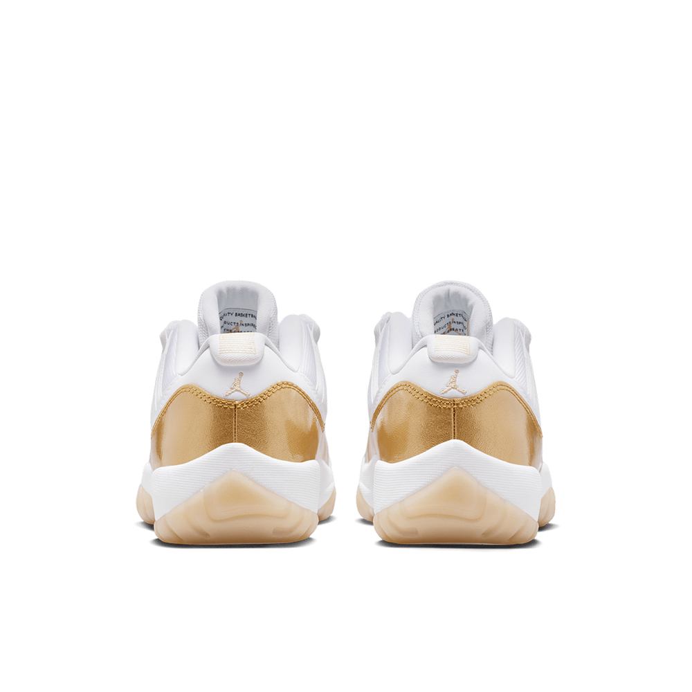 WOMEN'S AIR JORDAN 11 LOW WHITE / METALLIC GOLD "MOTHER'S DAY"