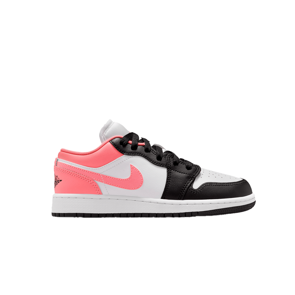 AIR JORDAN 1 LOW GS BLACK WHITE PINK