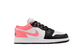 AIR JORDAN 1 LOW GS BLACK WHITE PINK