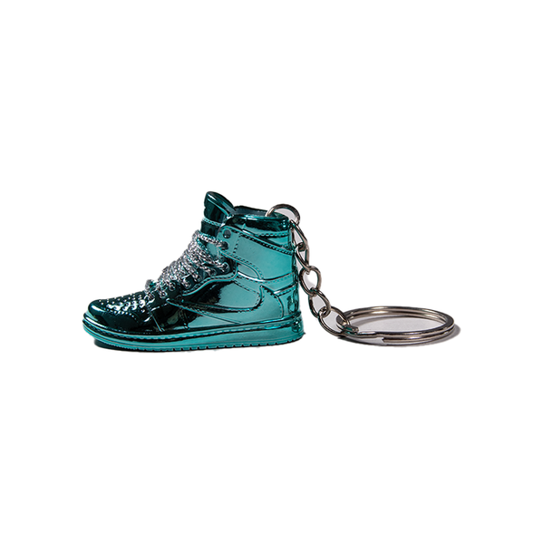 AJ1 CHROME BLUE SNEAKER KEYCHAIN