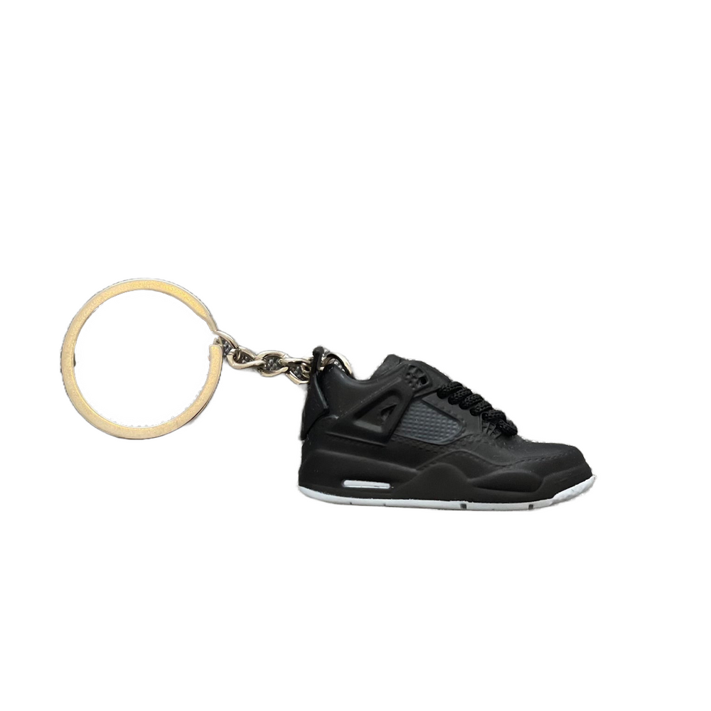 AJ4 BLACK/GREY SNEAKER KEYCHAIN