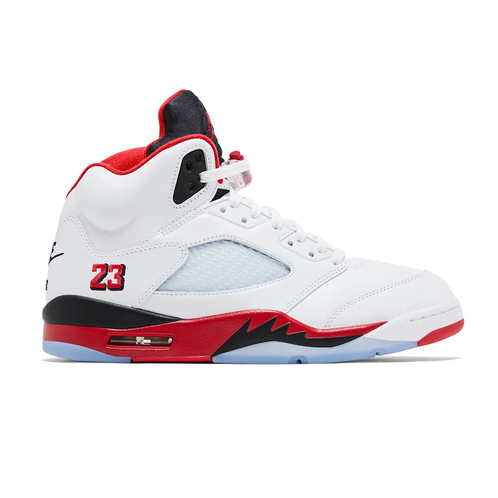 AIR JORDAN 5 RETRO WHITE/FIRE RED