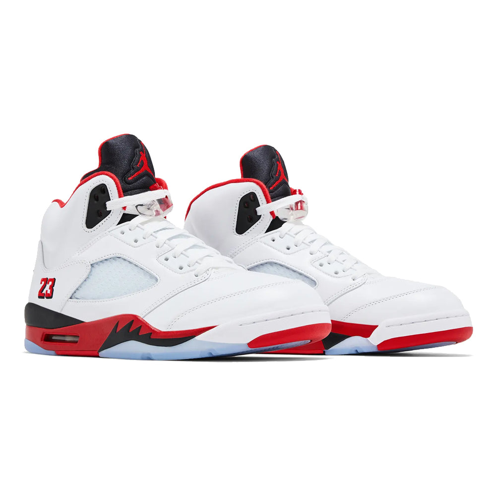 AIR JORDAN 5 RETRO WHITE/FIRE RED