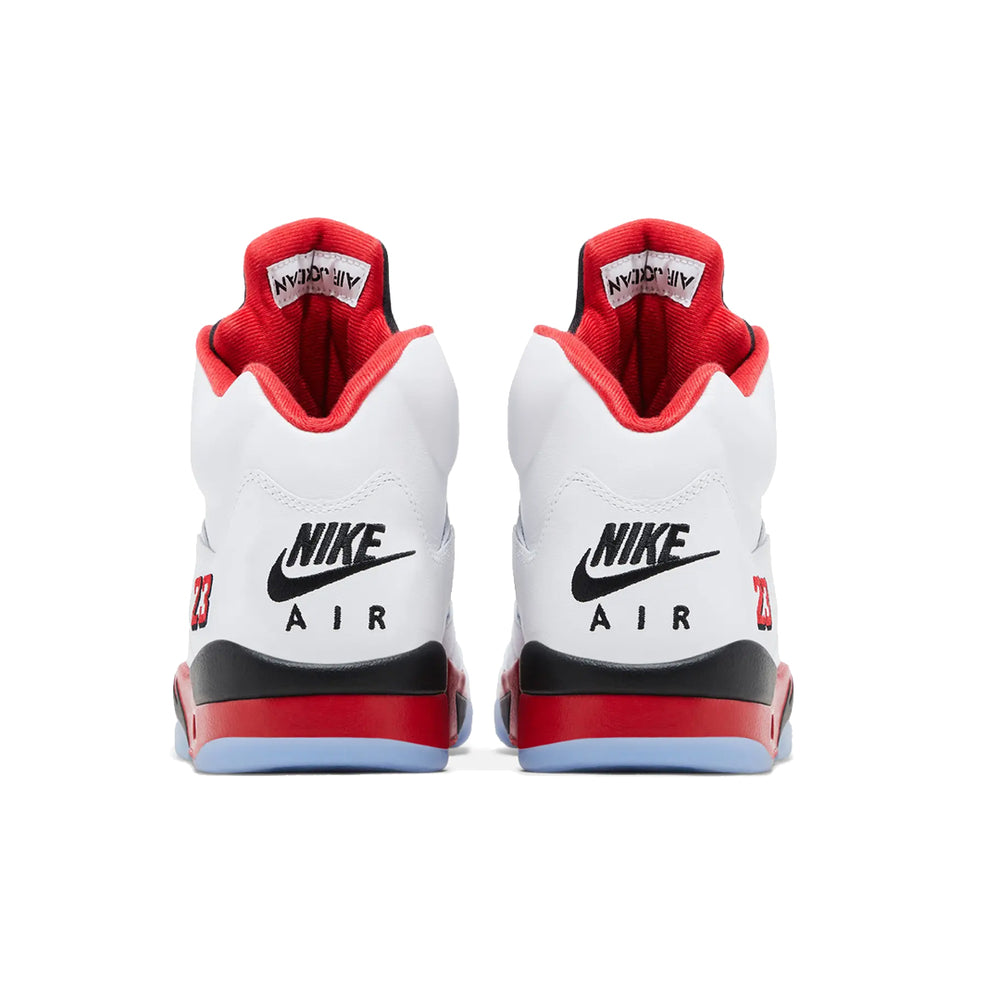 AIR JORDAN 5 RETRO WHITE/FIRE RED