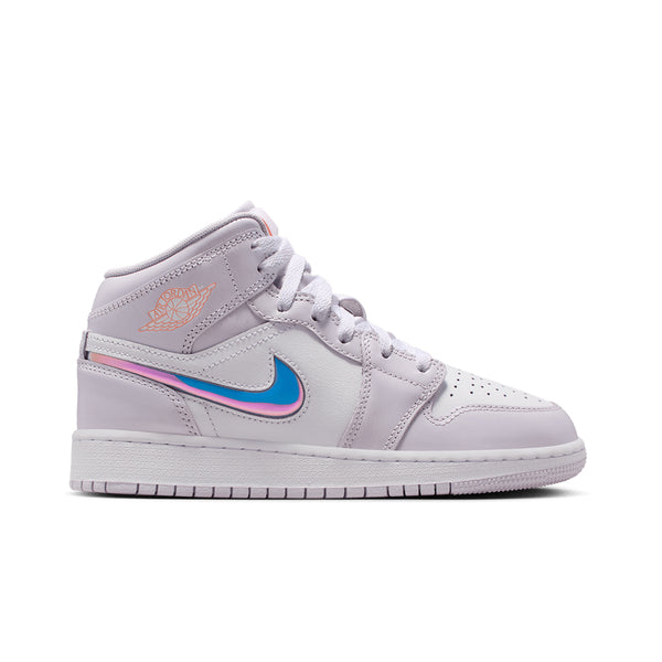 AIR JORDAN 1 MID SE (GS) BARELY GRAPE/ATOMIC PINK