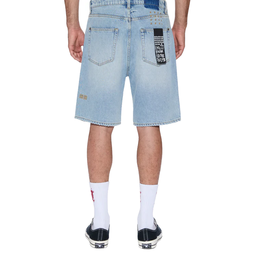 ANTI KRYSTAL DENIM SHORTS BLUE