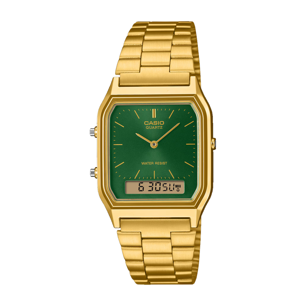 VINTAGE AQ-230GA-3AMQY GREEN / GOLD