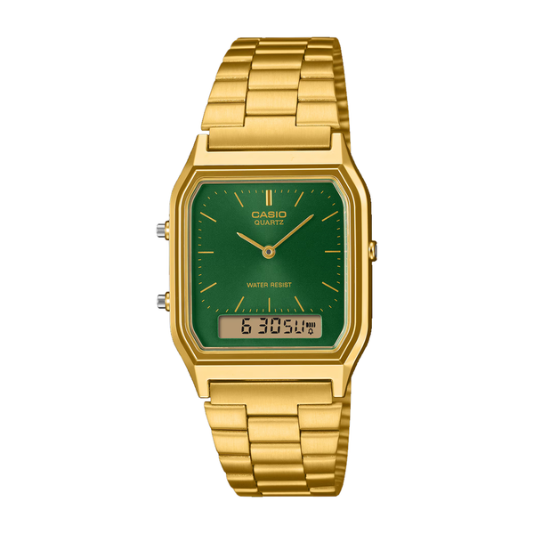 VINTAGE AQ-230GA-3AMQY GREEN / GOLD