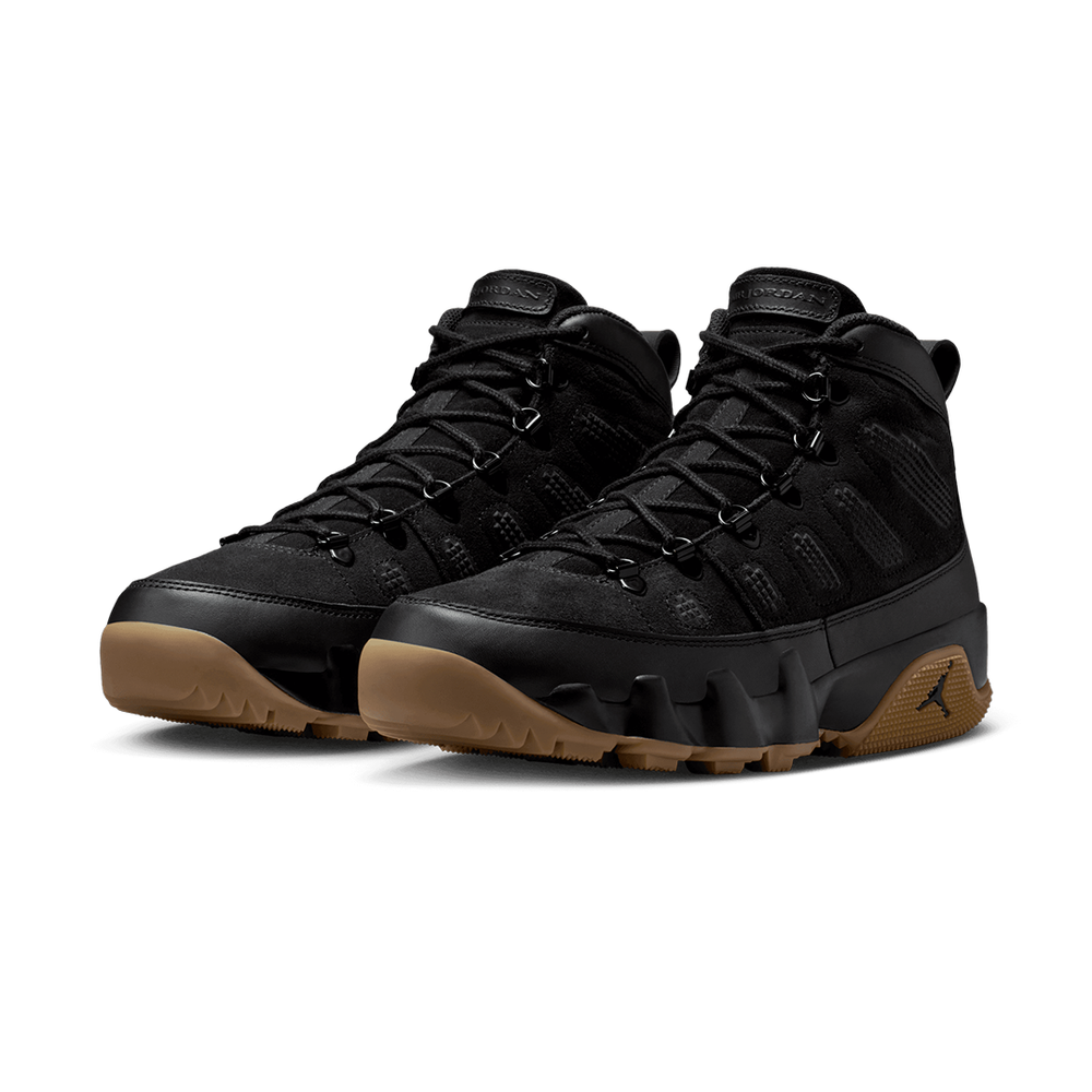 AIR JORDAN 9 RETRO BLACK / GUM LIGHT BROWN