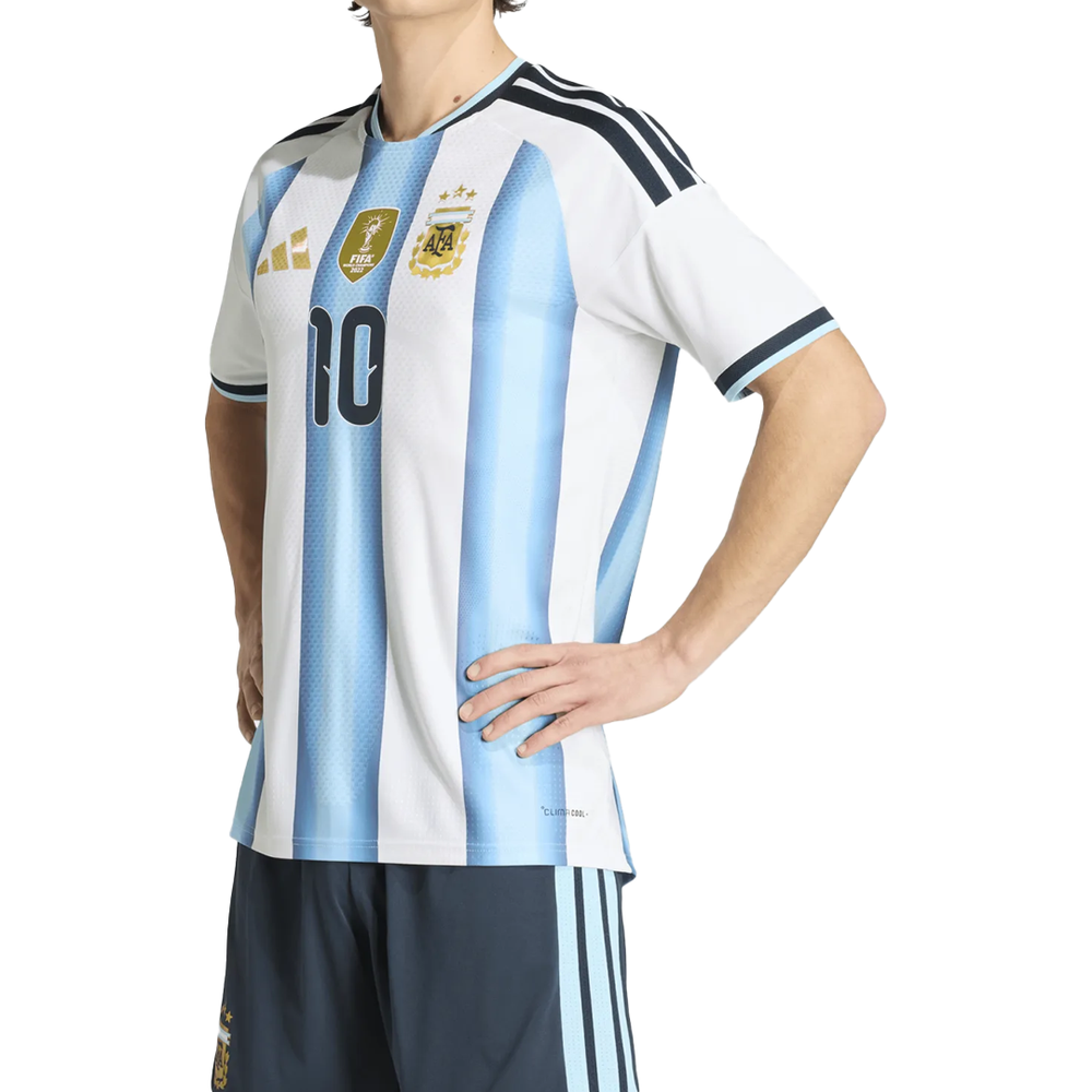 ARGENTINA 26 HOME MESSI AUTHENTIC JERSEY WHITE/LIGHT BLUE