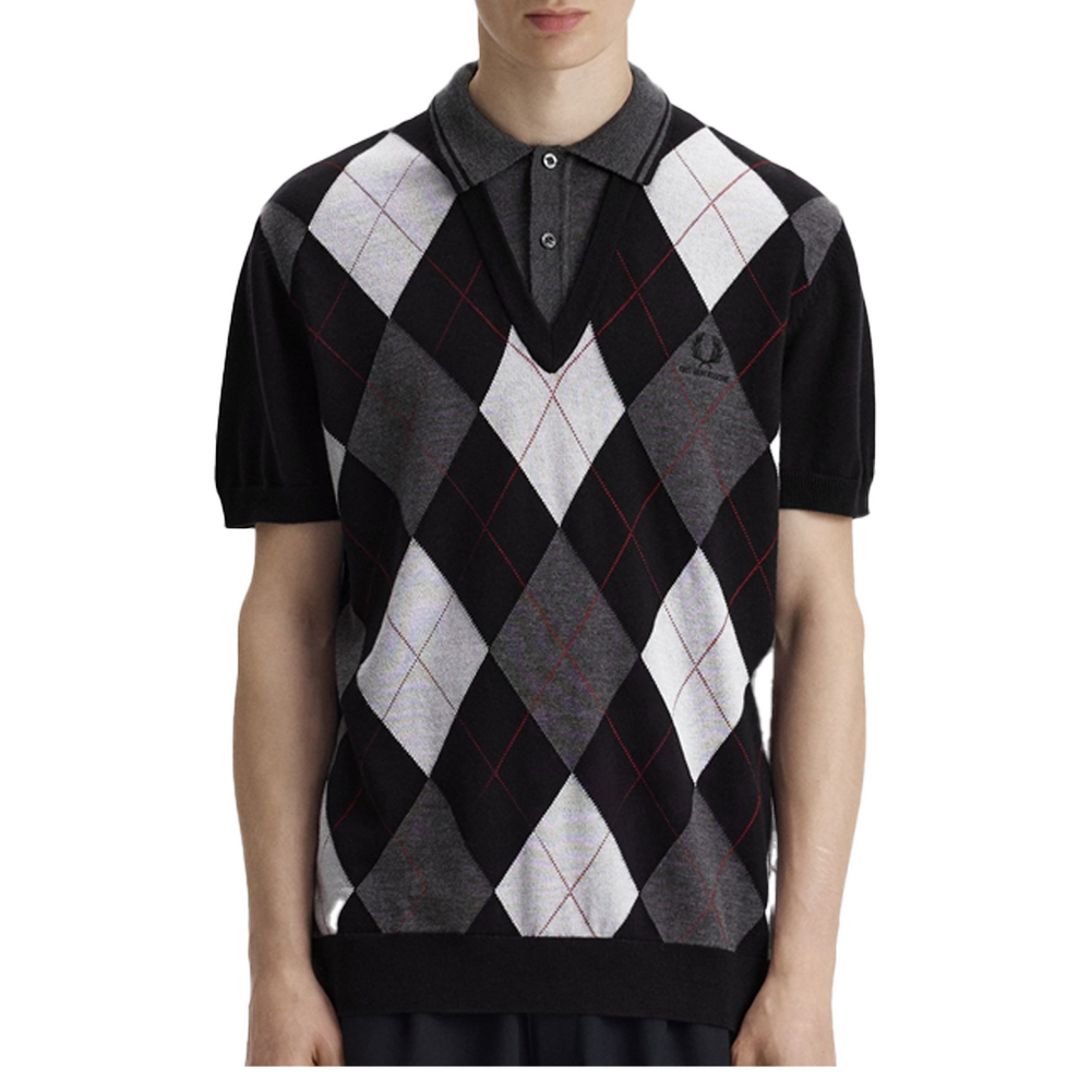 ARGYLE KNITTED SHIRT
