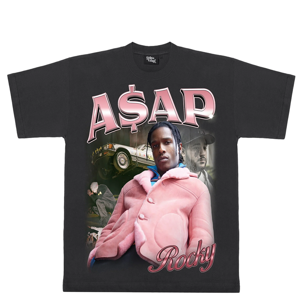 ASAP ROCKY VINTAGE TEE BLACK