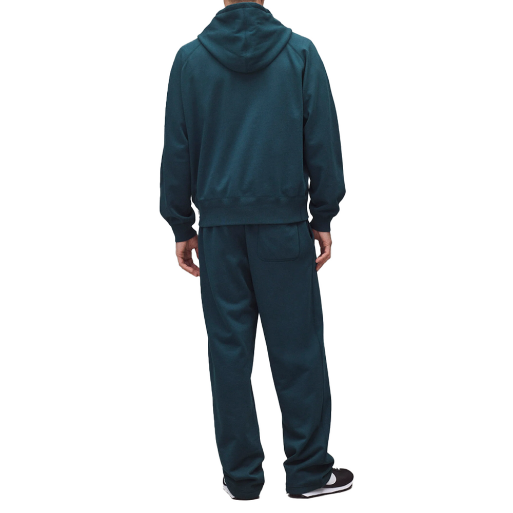 KNIT MIDWEIGHT TERRY RELAXED HOODIE ATLANTIC