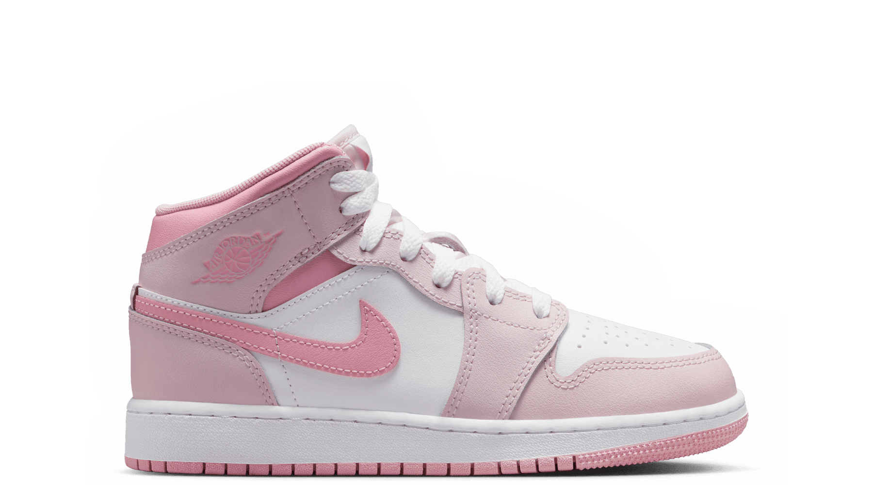 AIR JORDAN 1 MID (GS) PEARL PINK/WHITE – NRML
