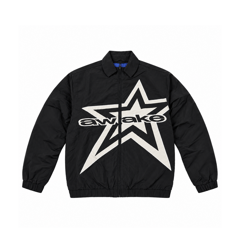 FULL ZIP STAR TRACK JACKET BLACK