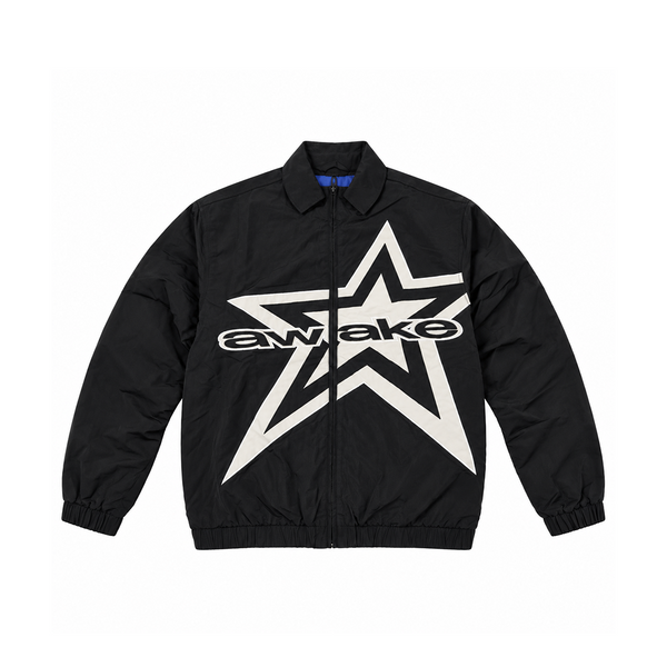 FULL ZIP STAR TRACK JACKET BLACK