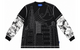 SKYLINE WAFFLE LS SHIRT BLACK