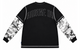 SKYLINE WAFFLE LS SHIRT BLACK