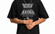 SILVER AND BLACK TEE VINTAGE BLACK