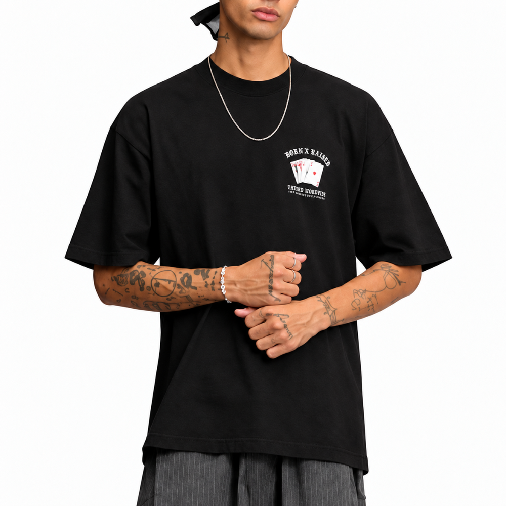TWO PAIR TEE BLACK