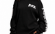 GOTHIC EMBROIDERED WAFFLE THERMAL BLACK