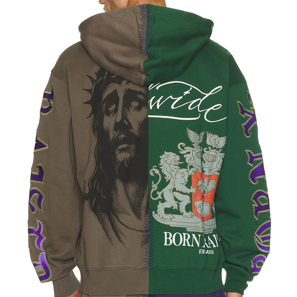 MASHUP ZIP-UP HOODIE MULTI