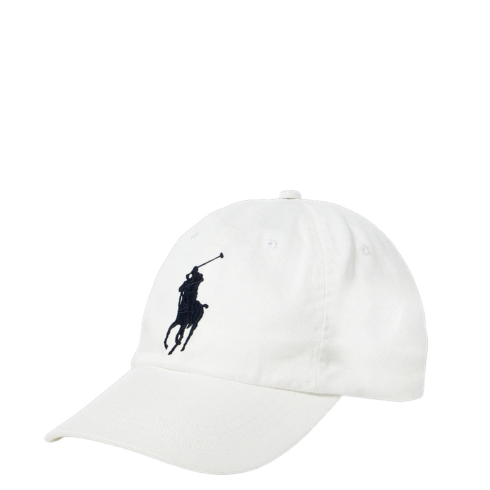 CLASSIC SPORT CAP WITH BIG POLO PONY WHITE