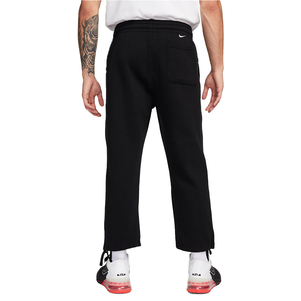 LEBRON OPEN HEM FLEECE PANTS BLACK