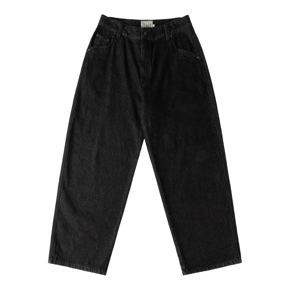 BAGGY DENIM PANTS BLACK WASHED