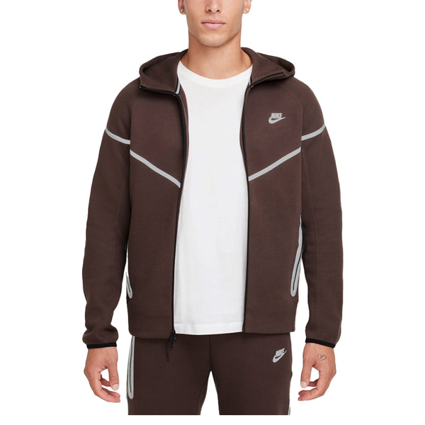 SPORTSWEAR TECH FLEECE WINDRUNNER FULL ZIP-JACKET BAROQUE BROWN/BEMIS SILVER