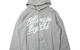 SCRIPT ZIP HOODIE HEATHER GREY