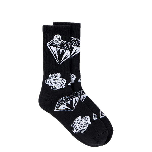 DIAMOND SOCKS BLACK