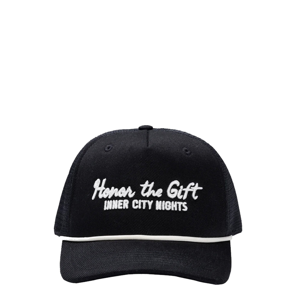 CITY NIGHTS TRUCKER CAP BLACK