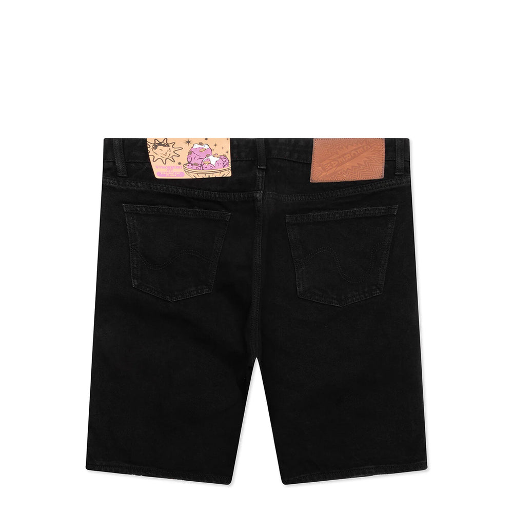 BLACK DOG JEAN SHORTS BLACK CARAMEL