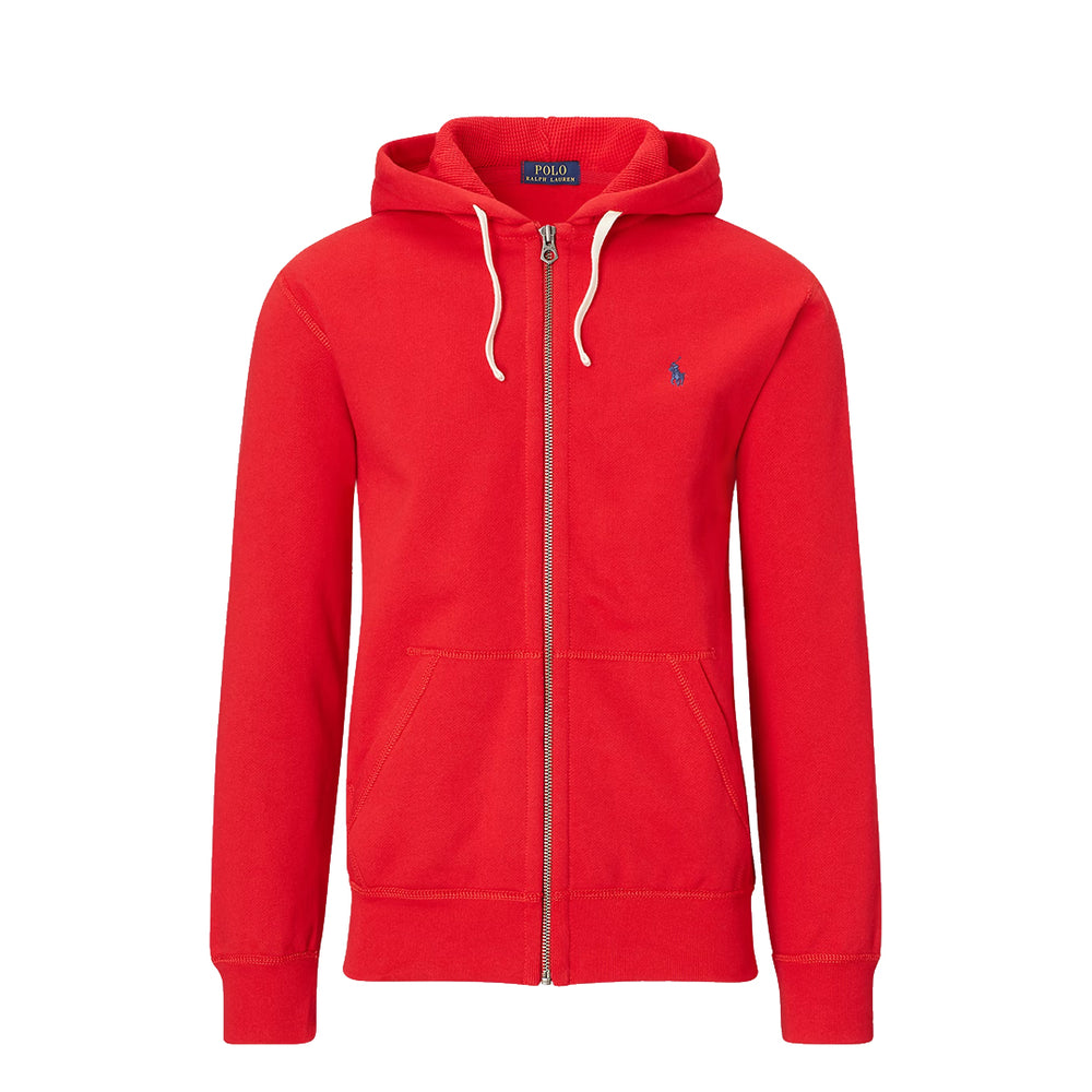 CLASSIC FULL ZIP FLEECE HOODIE RED