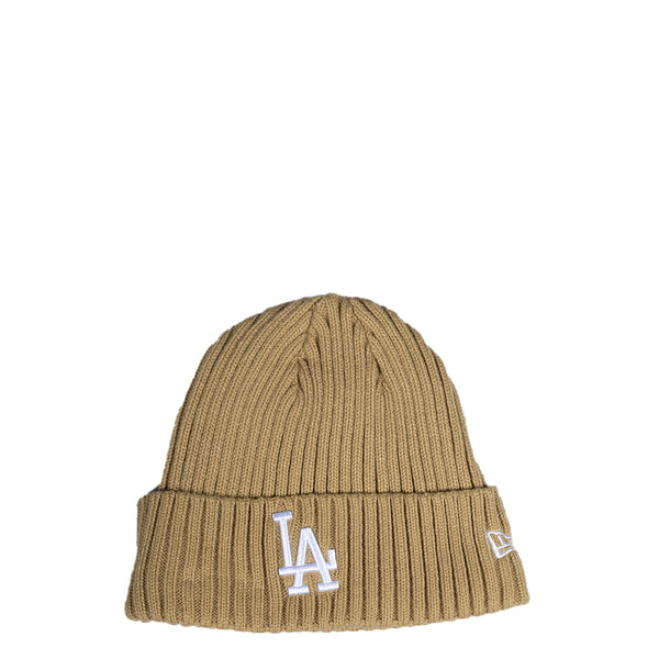 LOS ANGELES DODGERS FLEECE LINED KNIT BEANIE KHAKI