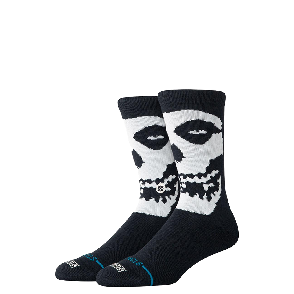 STANCE x MISFITS BEWARE CREW SOCKS BLACK