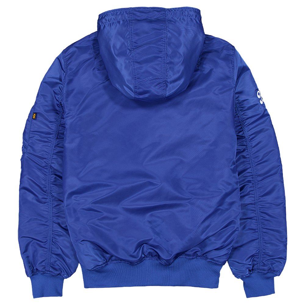 NEW ERA x ALPHA INDUSTRIES BLUE JAYS MA1 JACKET BLUE