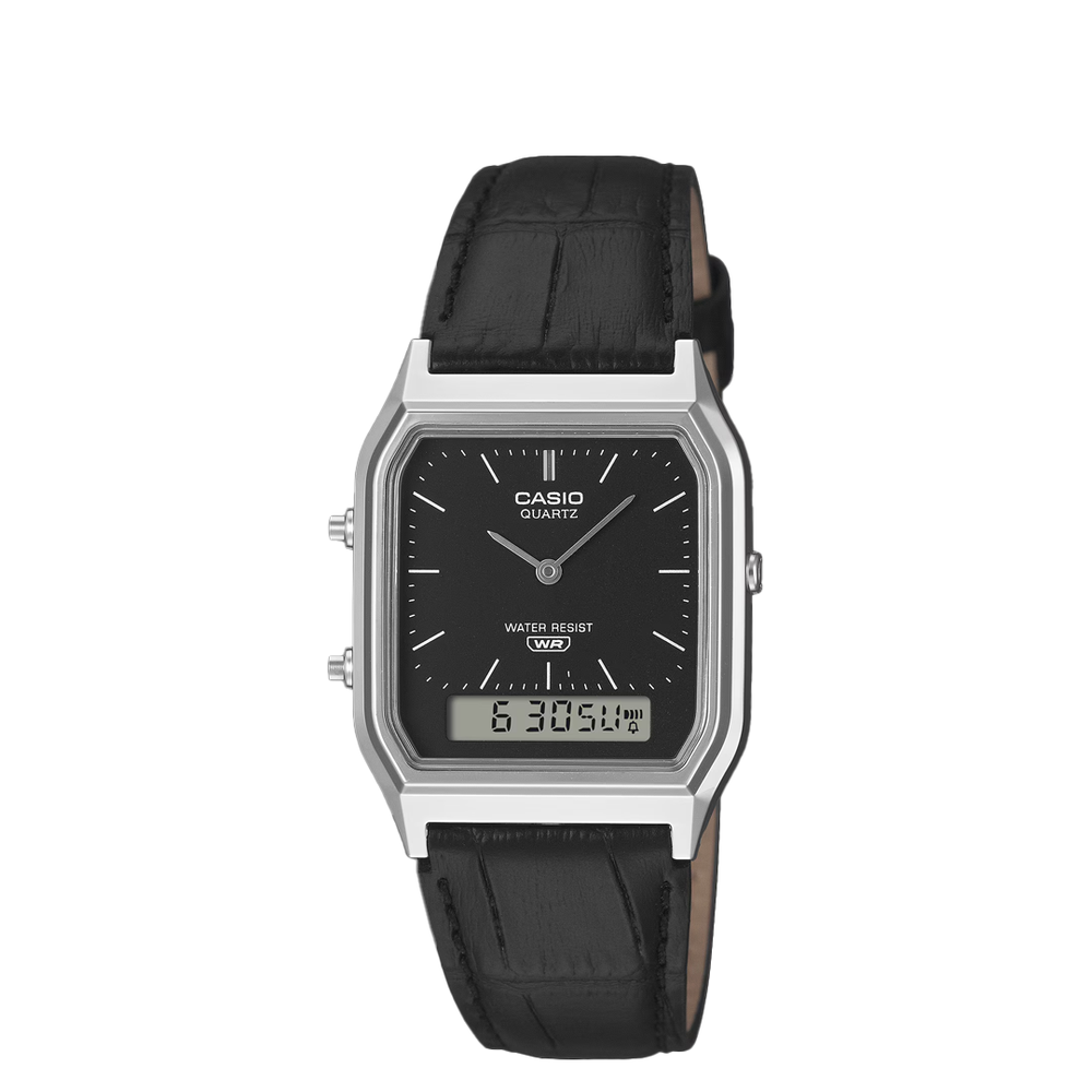 VINTAGE ANALOG-DIGITAL WATCH BLACK LTP1234PDC-7B