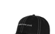 CONTRAST STITCH 6 PANEL HAT BLACK