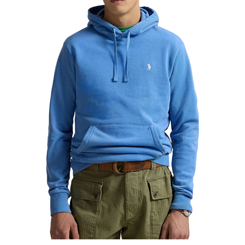 LOOPBACK FLEECE HOODIE BLUE ORBIT