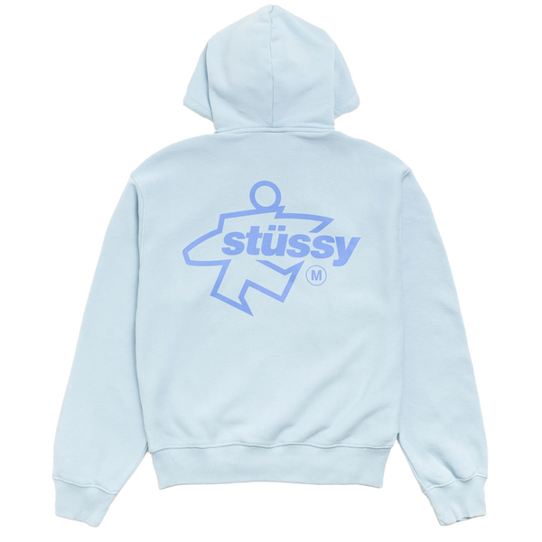 SURF SIZE ZIP HOODIE SKY BLUE