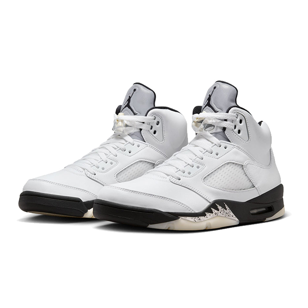 AIR JORDAN 5 RETRO "WHITE AND BLACK"