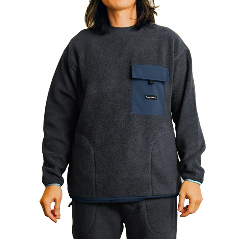 BOA FLEECE CREWNECK STEEL