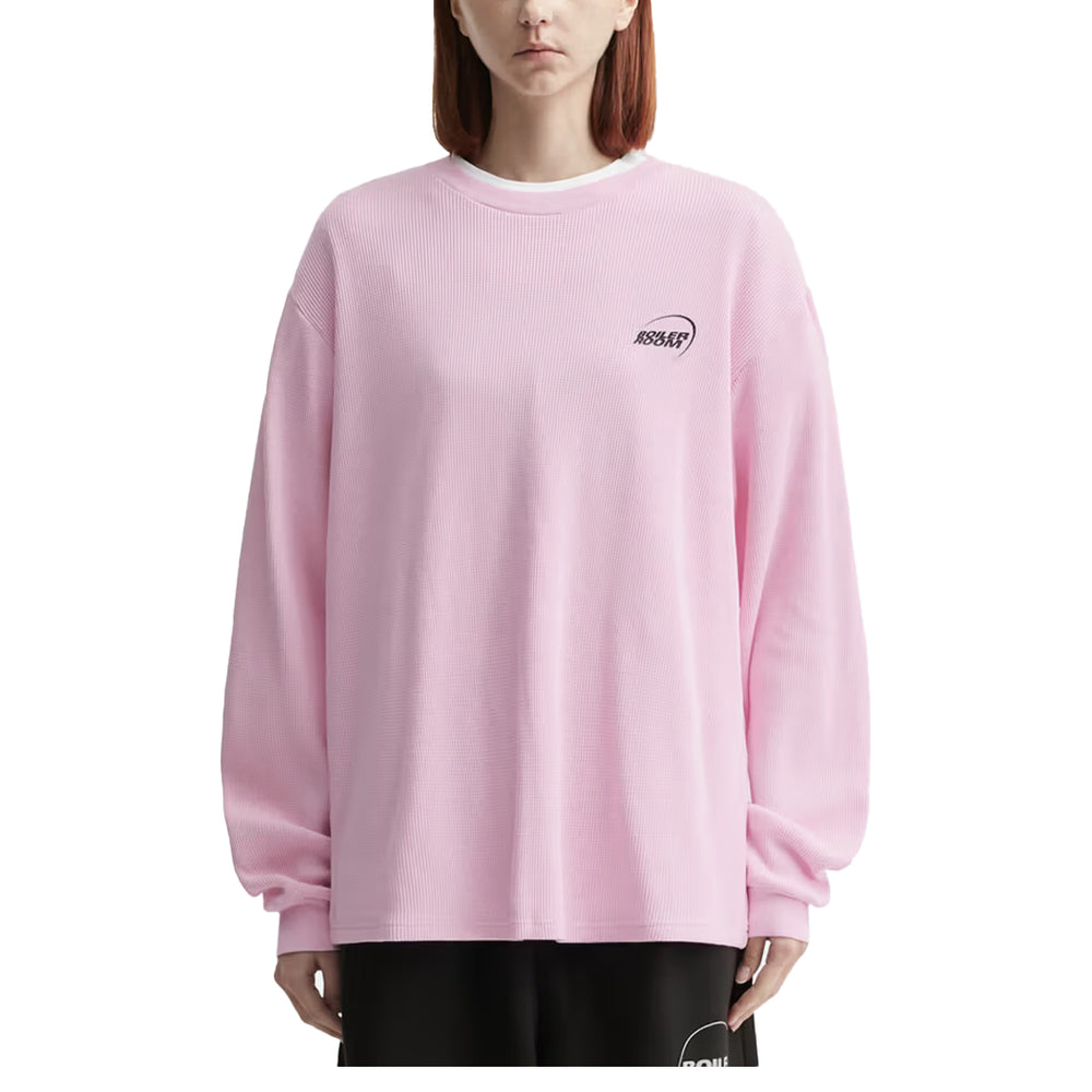 WAFFLE LONG SLEEVE PINK