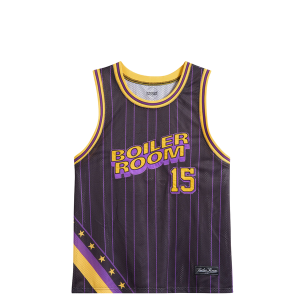 BASKETBALL JERSEY PURPLE/YELLOW